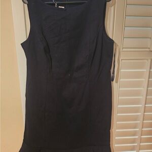 Talbots Black Sleeveless Midi Dress
